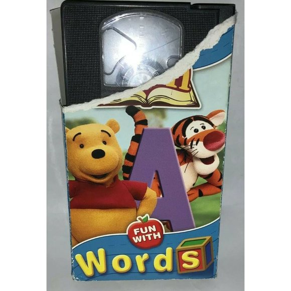 Other - VHS Book of Pooh Fun with Words Hundred Acre Wood Honey